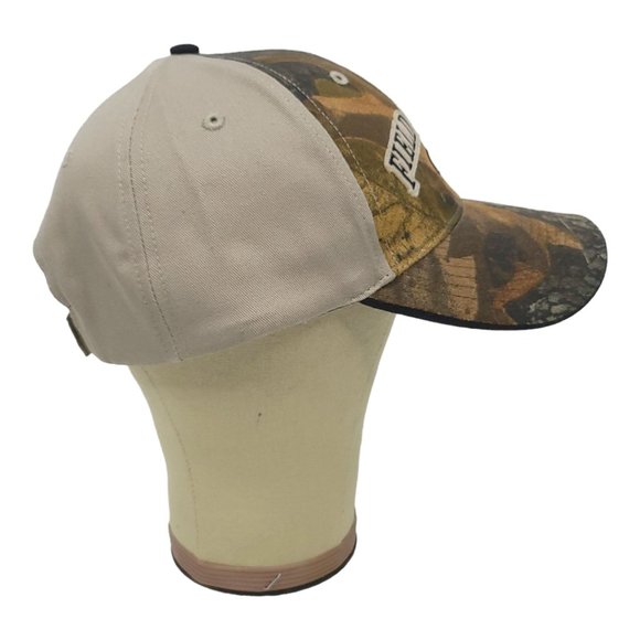 Field And Stream 1871 Camo Strapback Cap Trucker Baseball Camouflage Khaki Hat - Picture 7 of 12